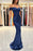 Sweetheart Off-the-Shoulder Pleated Long Prom Formal Dress in Royal Blue