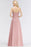 Bridelily Gorgeous Sweetheart Ruched Long Bridesmaid Dress Dusty Rose Chiffon Strapless Maid of Honor Dress