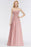 Bridelily Gorgeous Sweetheart Ruched Long Bridesmaid Dress Dusty Rose Chiffon Strapless Maid of Honor Dress