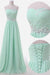 Bridelily Sweetheart Sky Blue Mint Chiffon Prom Dresses Lace Beading Sweep Train Lace-up Back Bridesmaid Dresses - Prom Dresses