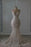 Sweetheart Sleeveless Beaded Lace Mermaid Wedding Dress