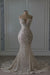 Sweetheart Sleeveless Beaded Lace Mermaid Wedding Dress