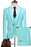 Isaac Blue Three Pieces One Button Notched Lapel Men Suits