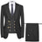 Bancroft Formal Black Three Pieces Single Breasted Men Suits For Business