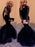 Trumpet/Mermaid Long Sleeves Scoop Lace Sweep/Brush Train Tulle Dresses - Prom Dresses