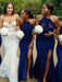 Trumpet/Mermaid Satin Ruched Halter Sleeveless Floor-Length Bridesmaid Dresses - Bridesmaid Dresses
