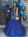 Trumpet/Mermaid Sweetheart Beading Sleeveless Tulle Floor-Length Dresses - Prom Dresses