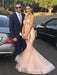 Trumpet/Mermaid Sweetheart Tulle Applique Sleeveless Sweep/Brush Train Dresses - Prom Dresses