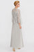 Two Pieces Chiffon Mother of the Bride Dresses Silver Lace AppliquesWedding Wear Outfits - Prom Dresses