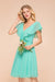 Bridelily Chic V-Neck Ruffle Chiffon Short Affordable Bridesmaid Dresses Online