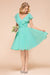 Bridelily Chic V-Neck Ruffle Chiffon Short Affordable Bridesmaid Dresses Online