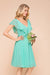 Bridelily Chic V-Neck Ruffle Chiffon Short Affordable Bridesmaid Dresses Online