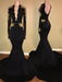 V-Neck Sweep/Brush Train With Applique Elastic Woven Satin Dresses - Prom Dresses