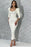 White Jewel Long Sleeve Sequined Prom Dress