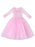 White Flower Girl Dresses Jewel Neck 3/4 Length Sleeves Tulle Polyester Cotton Flowers Formal Kids Pageant Dresses