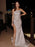 White Mermaid Evening Dress with Split