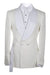 Lawrence Bespoke White Shawl Lapel  Double Breasted Wedding Suits