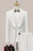 Logan White Shawl Lapel Three Pieces Close Fitting Wedding Suits