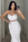 White Two-Piece Mermaid Prom Dress