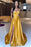 Yellow Sweetheart Mermaid Prom Dress with Beading Split