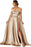 Glamorous Off-the-Shoulder Prom Gown with Elegant Split Hem