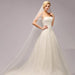 3M Two Layer Lace Edge Face Covered Wedding Veils | Bridelily - wedding veils