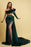 Luxe Charmeuse Prom Gown with Dramatic Tassel Detail and High Side Slit