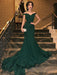 A| Bridelily Mermaid Sleeveless Off Shoulder Sweep Train With Ruffles Sequins Dresses - Prom Dresses