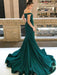 A| Bridelily Mermaid Sleeveless Off Shoulder Sweep Train With Ruffles Sequins Dresses - Prom Dresses