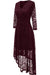 A| Bridelily Womens Bridesmaid Dress Hi-Lo Floral Lace Cocktail Party Swing Dress - lace dresses