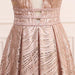 A Line Deep V Neck Long Prom with Sequins Glitter Sleeveless Evening Dress - Prom Dresses