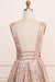 A Line Deep V Neck Long Prom with Sequins Glitter Sleeveless Evening Dress - Prom Dresses