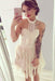 A-Line Halter Backless Short with Ruffles Sexy Mini Homecoming Dress - Prom Dresses