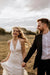 A Line Halter Ivory V Neck Beach Sexy Sleeveless Boho Wedding Dress - Wedding Dresses