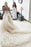 A-Line Strapless Tiered Court Train Ivory Tulle Beach Wedding Dress - Wedding Dresses