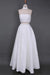 A Line Two Piece Split Prom Dress Sexy Strapless Long Formal Dresses - Prom Dresses