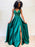 A Line V Neck Backless Lace Green Prom Dresses with  Backless Green Lace Formal Dresses, Green Lace Evening Dresses