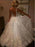 A Line V Neck Ivory Lace Wedding Dresses, Ivory V Neck Lace Prom Formal Dresses