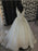 A Line V Neck Ivory Lace Wedding Dresses, Ivory V Neck Lace Prom Formal Dresses