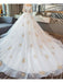 A-Line Wedding Dresses Off Shoulder Cathedral Train Lace Short Sleeve with Lace Insert Appliques 2020 - wedding dresses