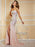 A-Line/Princess Beading Strapless Sleeveless Long Chiffon Dresses - Prom Dresses