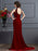 A-Line/Princess High Neck Sleeveless Beading Long Dresses - Prom Dresses