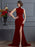 A-Line/Princess High Neck Sleeveless Beading Long Dresses - Prom Dresses