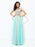 A-line/Princess Jewel Beading Sleeveless Long Chiffon Dresses - Prom Dresses