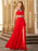 A-line/Princess Scoop Beading Sleeveless Floor-length Chiffon Dresses - Prom Dresses