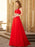 A-line/Princess Scoop Beading Sleeveless Floor-length Chiffon Dresses - Prom Dresses