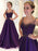 A-Line/Princess Scoop Floor-Length Tulle Sleeveless Beading Dresses - Prom Dresses