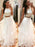 A-Line/Princess Sleeveless Halter Floor-Length Beading Tulle Dresses - Prom Dresses