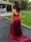 A-Line/Princess Sleeveless Halter Sweep/Brush Train Ruffles Silk like Satin Dresses - Prom Dresses