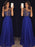 A-Line/Princess Sleeveless One-Shoulder Floor-Length Beading Chiffon Dresses - Prom Dresses